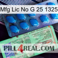 Mfg Lic No G 25 1325 new02